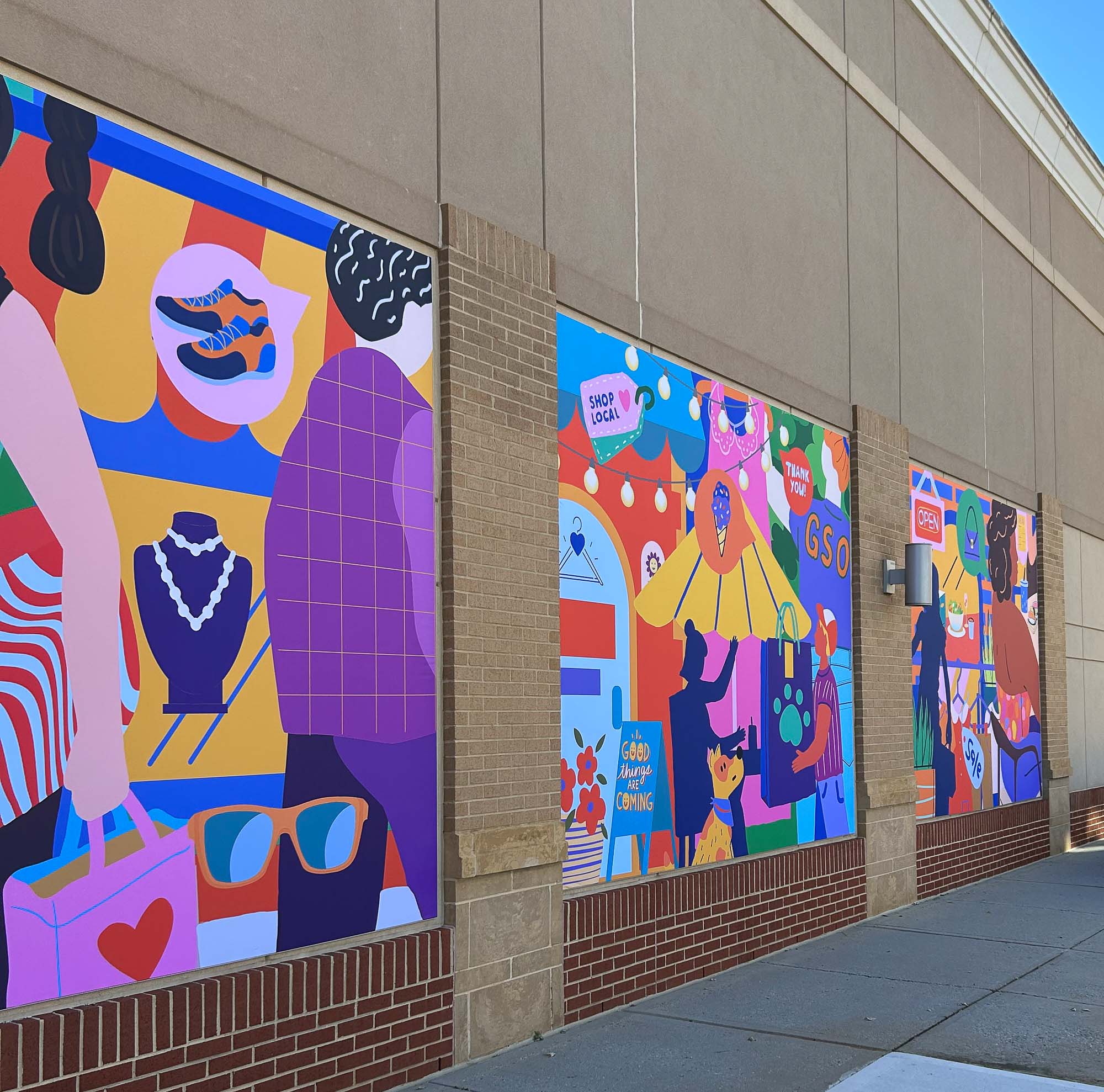 Friendly Center Mural 1